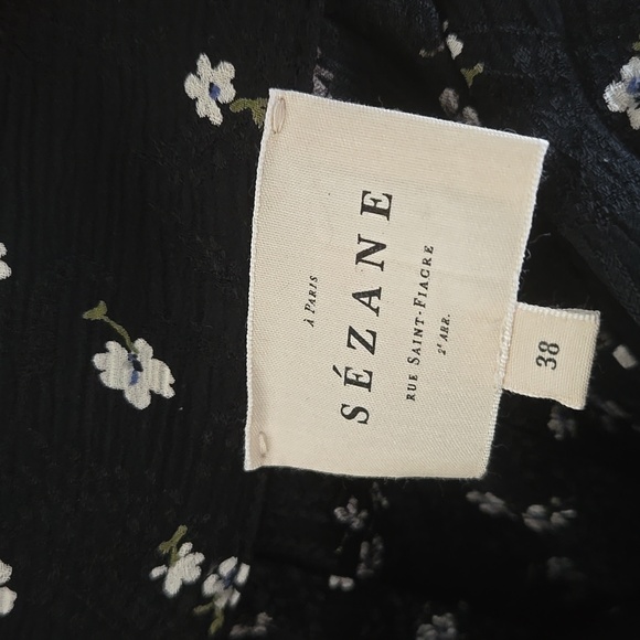 Sezane Floral Blouse and Skirt Set, GUC, French Chic, Quiet Luxury Paris - Picture 10 of 12